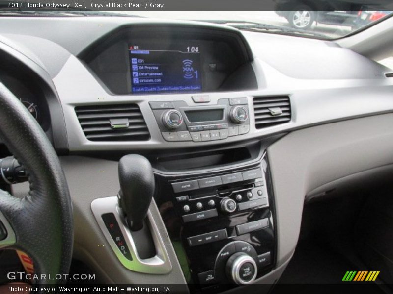 Crystal Black Pearl / Gray 2012 Honda Odyssey EX-L