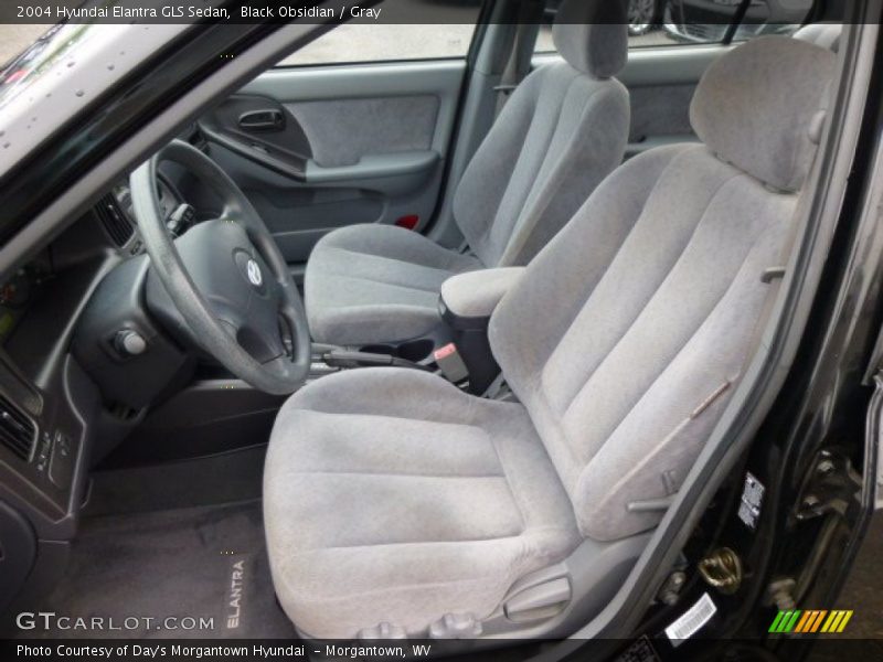 Black Obsidian / Gray 2004 Hyundai Elantra GLS Sedan