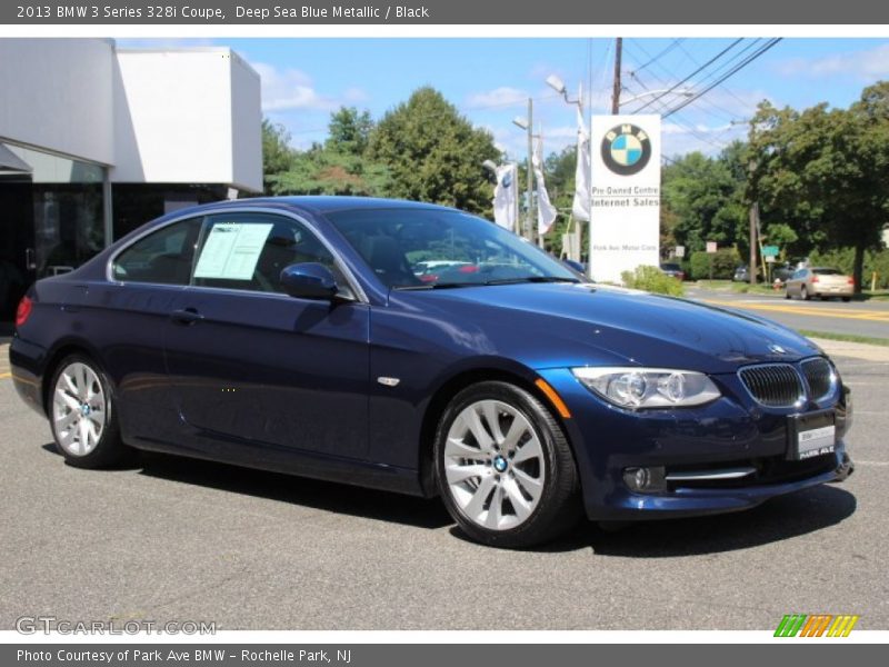 Deep Sea Blue Metallic / Black 2013 BMW 3 Series 328i Coupe