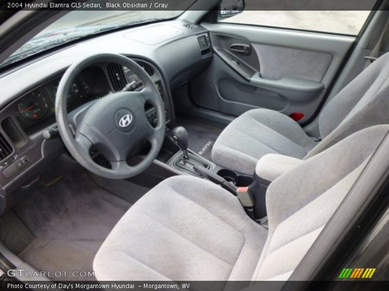 Black Obsidian / Gray 2004 Hyundai Elantra GLS Sedan