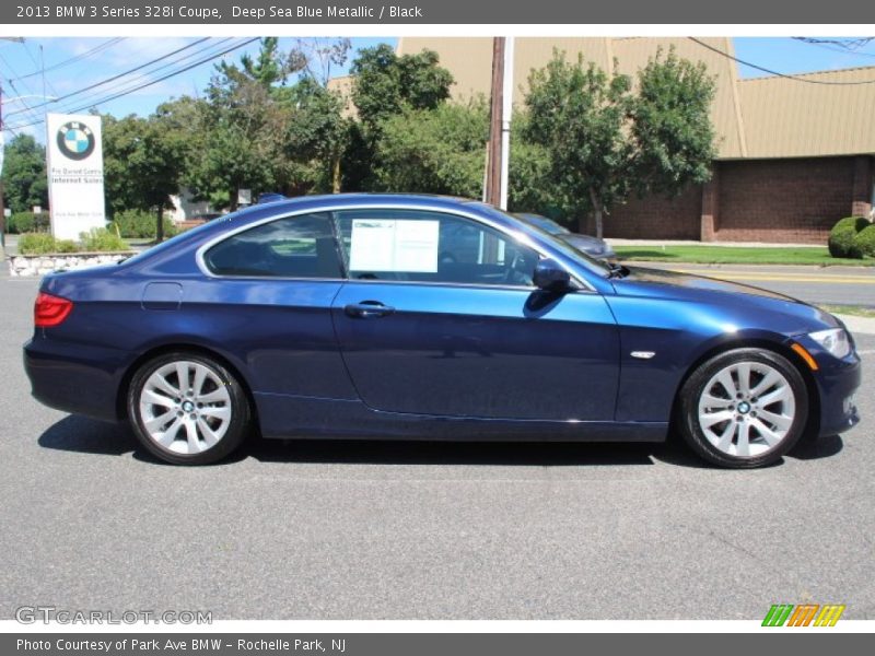 Deep Sea Blue Metallic / Black 2013 BMW 3 Series 328i Coupe