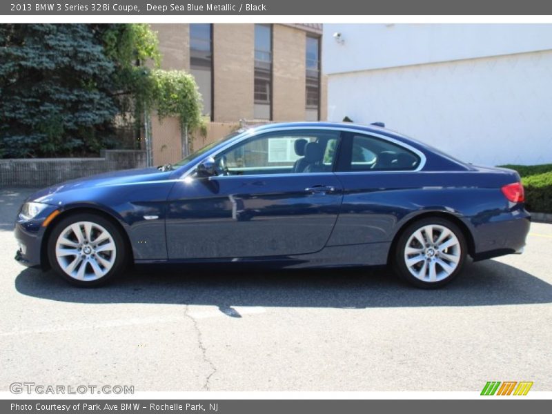 Deep Sea Blue Metallic / Black 2013 BMW 3 Series 328i Coupe