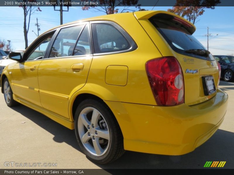 Vivid Yellow / Off Black 2003 Mazda Protege 5 Wagon