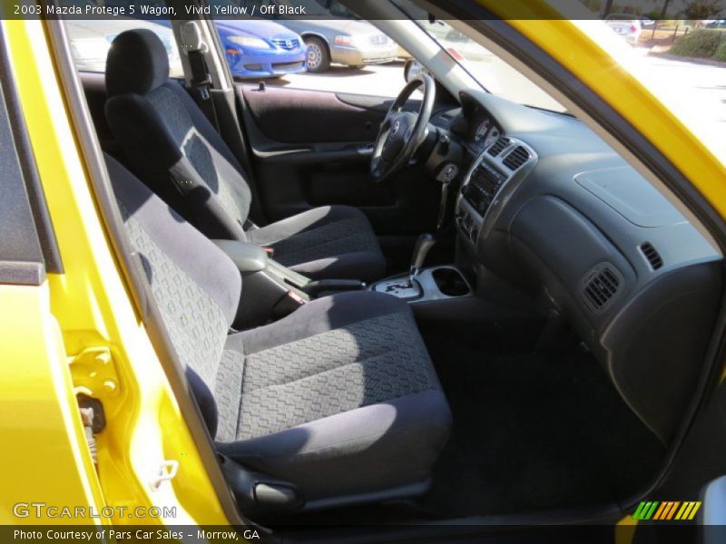 Vivid Yellow / Off Black 2003 Mazda Protege 5 Wagon