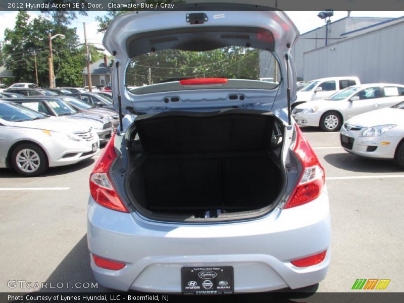 Clearwater Blue / Gray 2012 Hyundai Accent SE 5 Door
