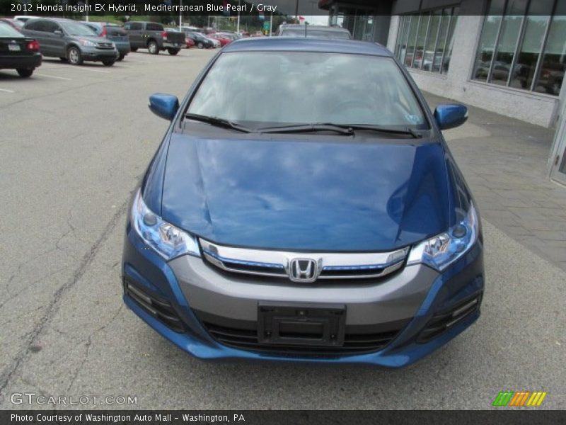 Mediterranean Blue Pearl / Gray 2012 Honda Insight EX Hybrid