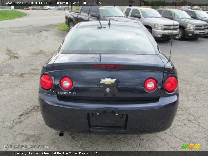 Imperial Blue Metallic / Ebony 2008 Chevrolet Cobalt LT Coupe