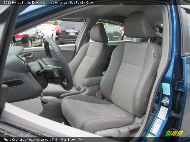 Mediterranean Blue Pearl / Gray 2012 Honda Insight EX Hybrid