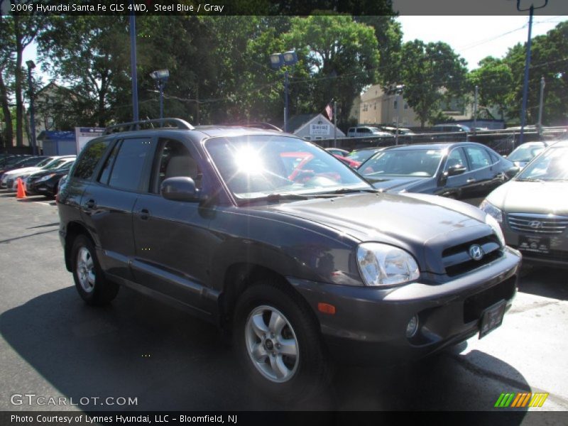 Steel Blue / Gray 2006 Hyundai Santa Fe GLS 4WD