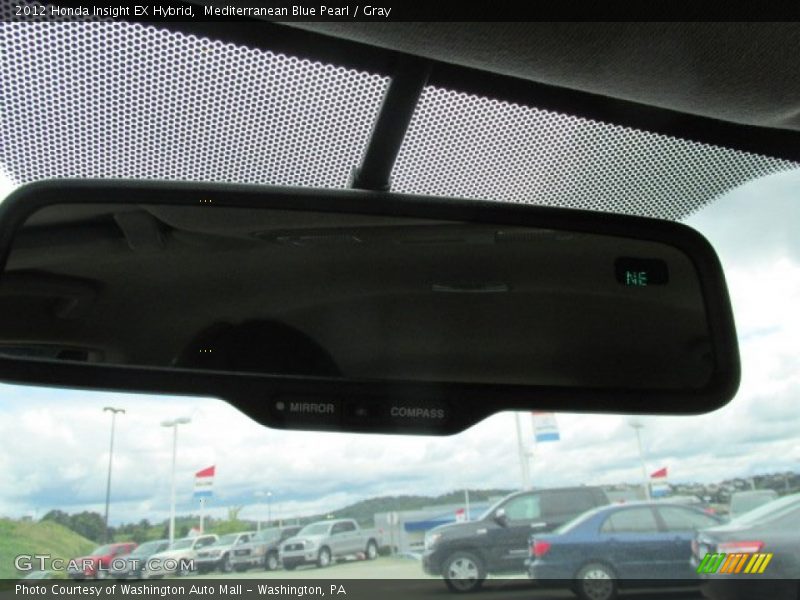 Mediterranean Blue Pearl / Gray 2012 Honda Insight EX Hybrid