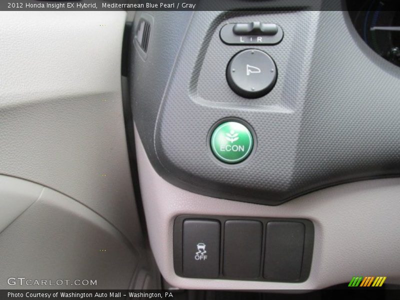 Mediterranean Blue Pearl / Gray 2012 Honda Insight EX Hybrid