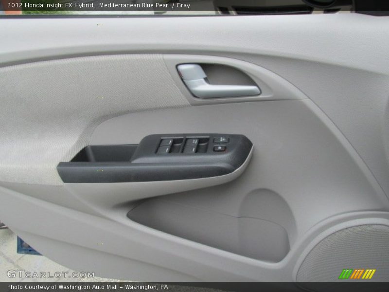 Mediterranean Blue Pearl / Gray 2012 Honda Insight EX Hybrid