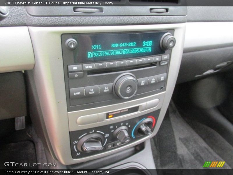 Controls of 2008 Cobalt LT Coupe