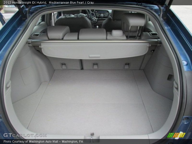 Mediterranean Blue Pearl / Gray 2012 Honda Insight EX Hybrid