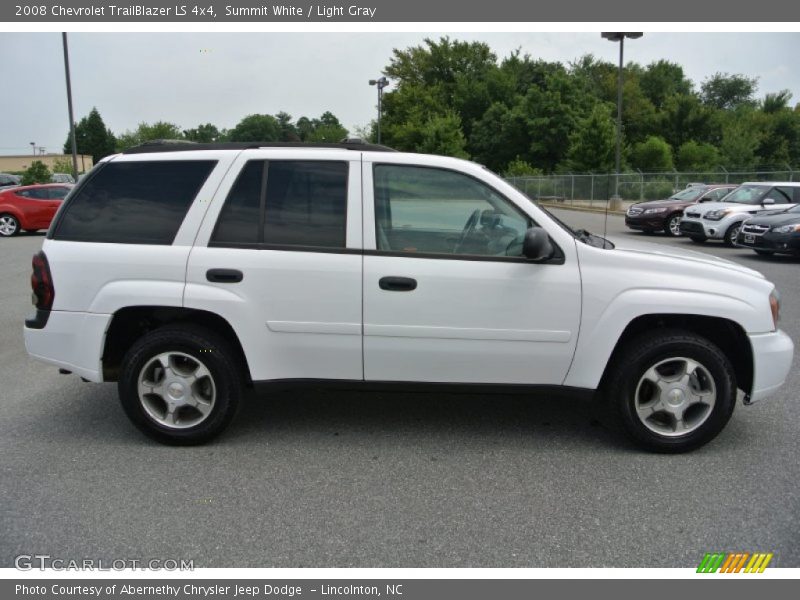 Summit White / Light Gray 2008 Chevrolet TrailBlazer LS 4x4