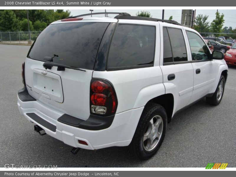 Summit White / Light Gray 2008 Chevrolet TrailBlazer LS 4x4
