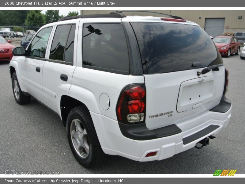 Summit White / Light Gray 2008 Chevrolet TrailBlazer LS 4x4