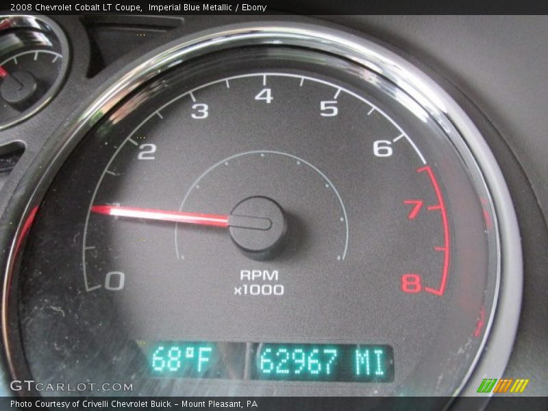 Imperial Blue Metallic / Ebony 2008 Chevrolet Cobalt LT Coupe