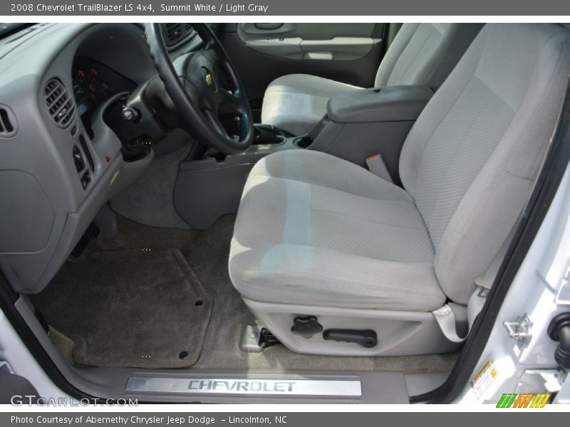 Summit White / Light Gray 2008 Chevrolet TrailBlazer LS 4x4