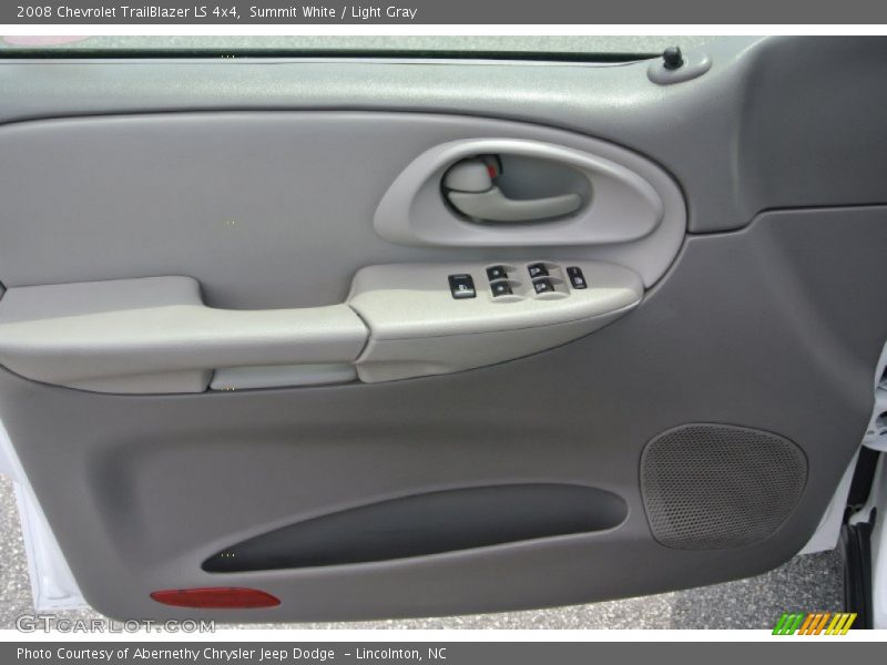Summit White / Light Gray 2008 Chevrolet TrailBlazer LS 4x4