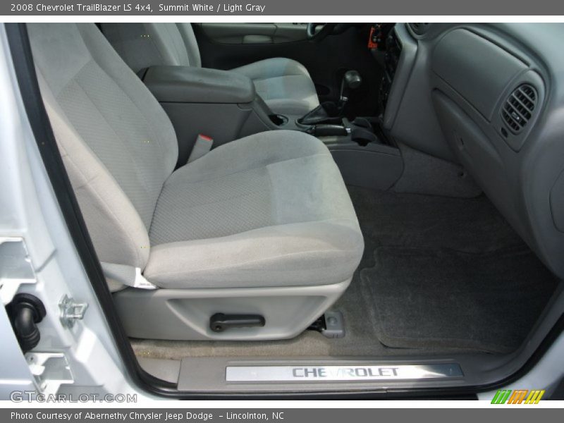 Summit White / Light Gray 2008 Chevrolet TrailBlazer LS 4x4