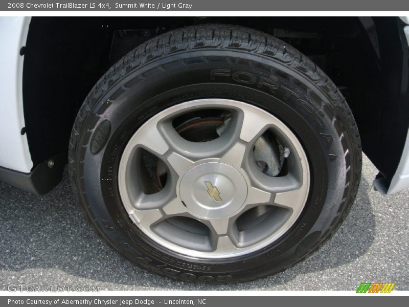 Summit White / Light Gray 2008 Chevrolet TrailBlazer LS 4x4