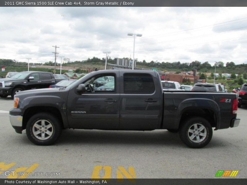 Storm Gray Metallic / Ebony 2011 GMC Sierra 1500 SLE Crew Cab 4x4