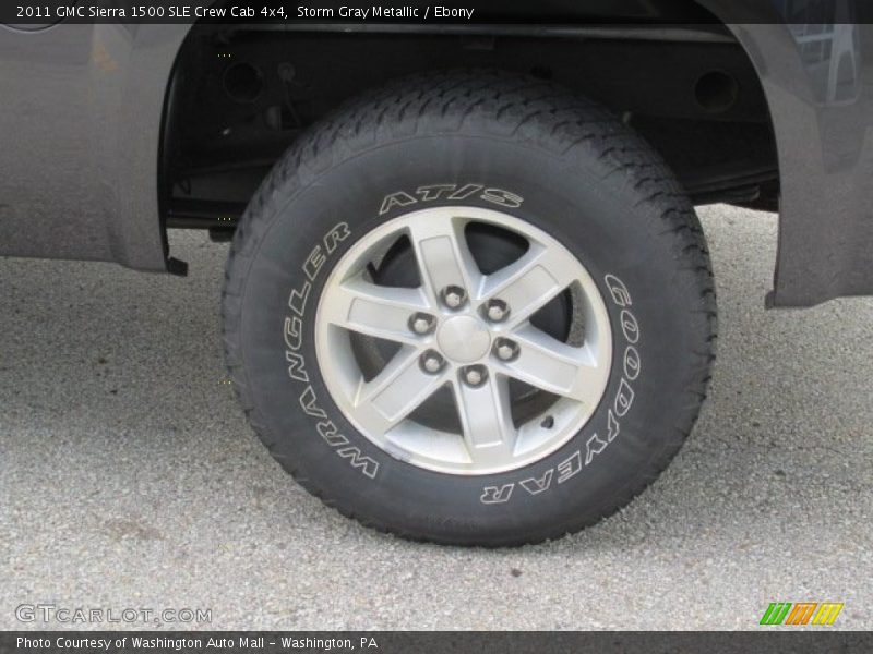Storm Gray Metallic / Ebony 2011 GMC Sierra 1500 SLE Crew Cab 4x4