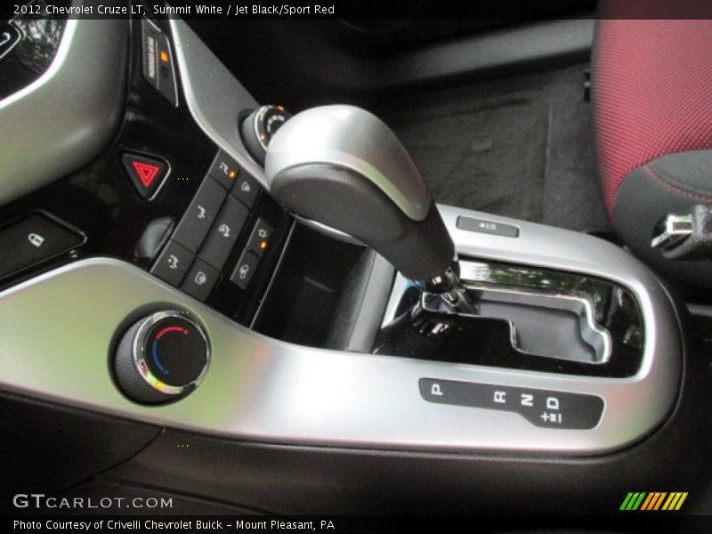 Summit White / Jet Black/Sport Red 2012 Chevrolet Cruze LT