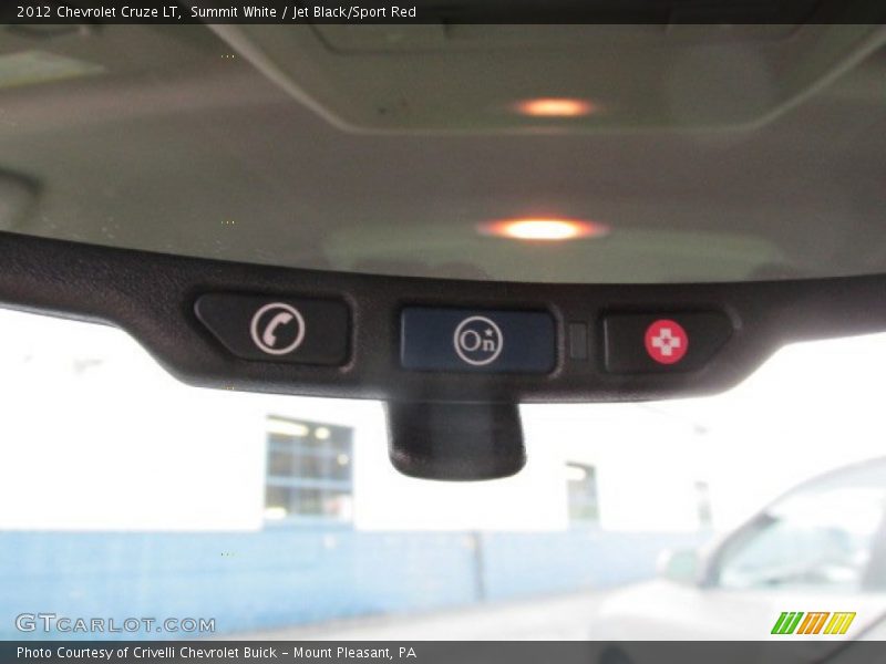 Summit White / Jet Black/Sport Red 2012 Chevrolet Cruze LT