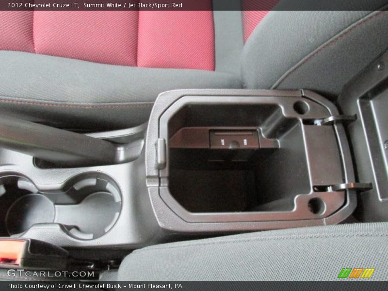 Summit White / Jet Black/Sport Red 2012 Chevrolet Cruze LT