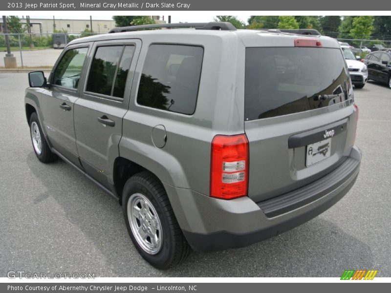 Mineral Gray Metallic / Dark Slate Gray 2013 Jeep Patriot Sport