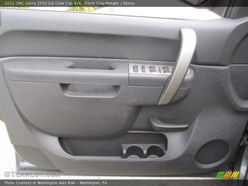 Storm Gray Metallic / Ebony 2011 GMC Sierra 1500 SLE Crew Cab 4x4
