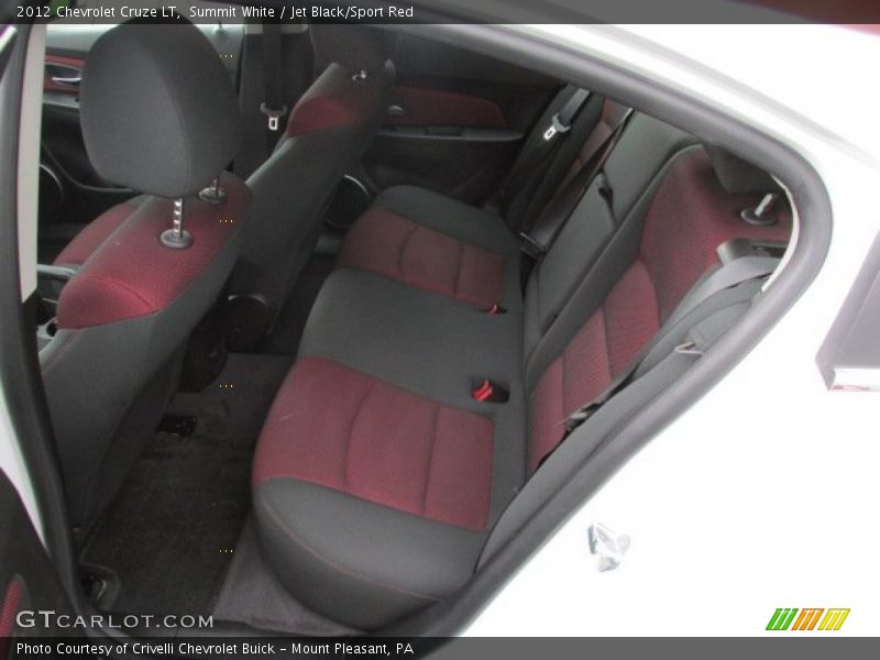 Summit White / Jet Black/Sport Red 2012 Chevrolet Cruze LT
