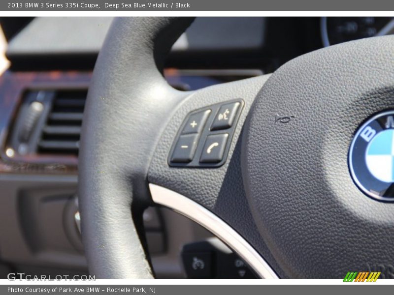 Deep Sea Blue Metallic / Black 2013 BMW 3 Series 335i Coupe