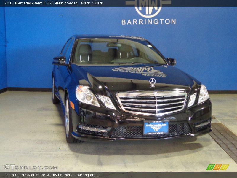 Black / Black 2013 Mercedes-Benz E 350 4Matic Sedan
