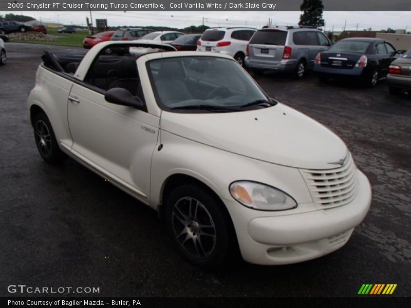 Cool Vanilla White / Dark Slate Gray 2005 Chrysler PT Cruiser Touring Turbo Convertible