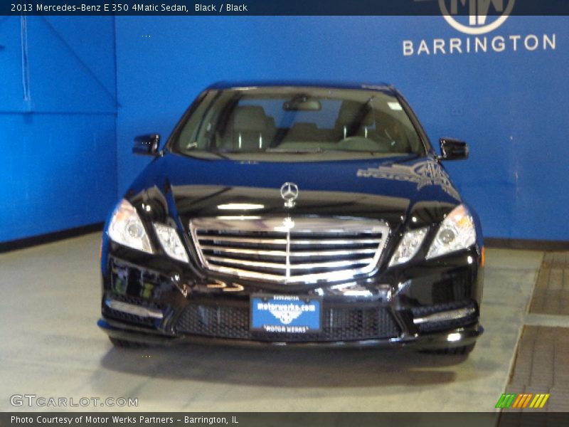 Black / Black 2013 Mercedes-Benz E 350 4Matic Sedan