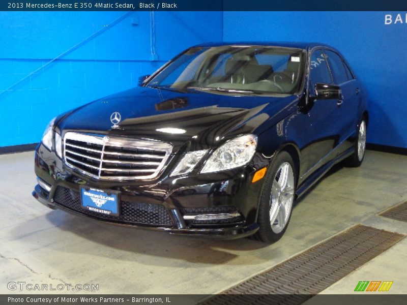 Black / Black 2013 Mercedes-Benz E 350 4Matic Sedan