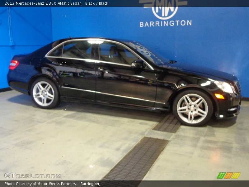 Black / Black 2013 Mercedes-Benz E 350 4Matic Sedan