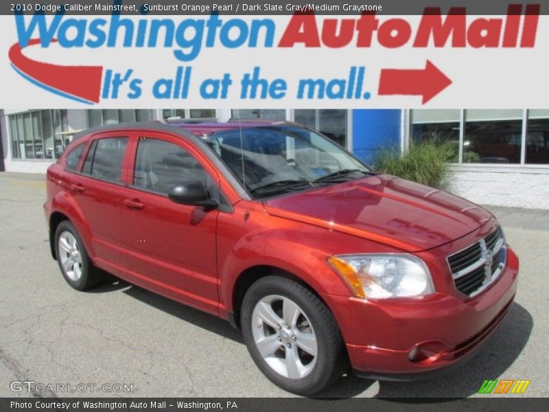 Sunburst Orange Pearl / Dark Slate Gray/Medium Graystone 2010 Dodge Caliber Mainstreet
