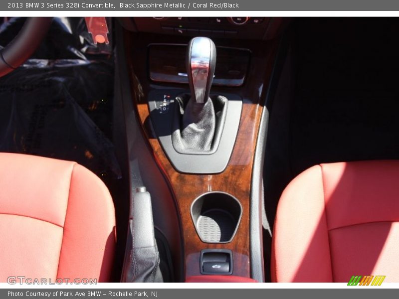 Black Sapphire Metallic / Coral Red/Black 2013 BMW 3 Series 328i Convertible
