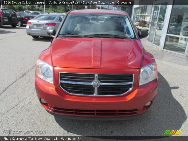 Sunburst Orange Pearl / Dark Slate Gray/Medium Graystone 2010 Dodge Caliber Mainstreet