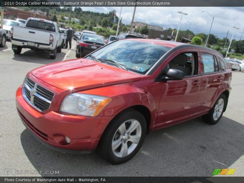 Sunburst Orange Pearl / Dark Slate Gray/Medium Graystone 2010 Dodge Caliber Mainstreet