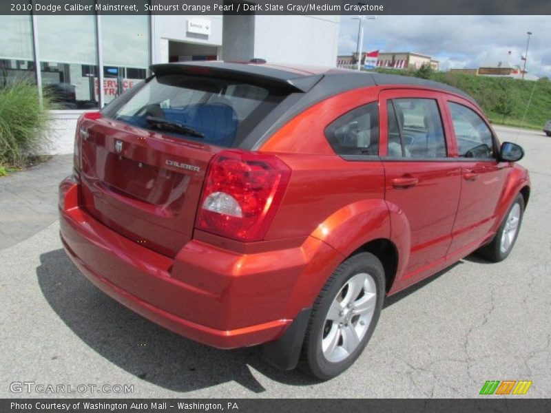 Sunburst Orange Pearl / Dark Slate Gray/Medium Graystone 2010 Dodge Caliber Mainstreet