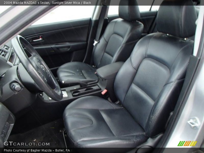 Sunlight Silver Mica / Black 2004 Mazda MAZDA3 s Sedan