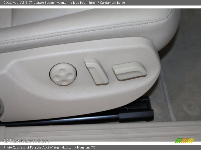 Aventurine Blue Pearl Effect / Cardamom Beige 2011 Audi A6 3.0T quattro Sedan