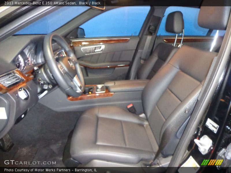Black / Black 2013 Mercedes-Benz E 350 4Matic Sedan