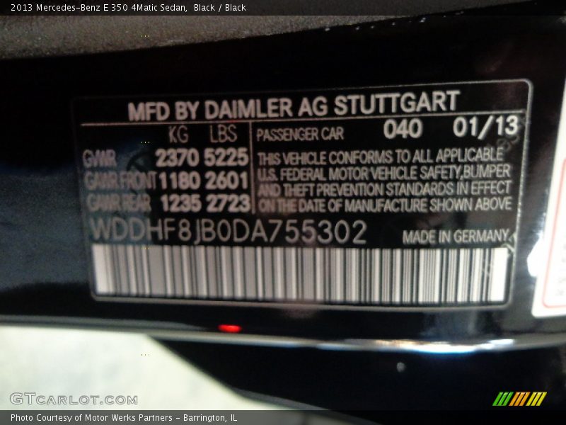 Black / Black 2013 Mercedes-Benz E 350 4Matic Sedan