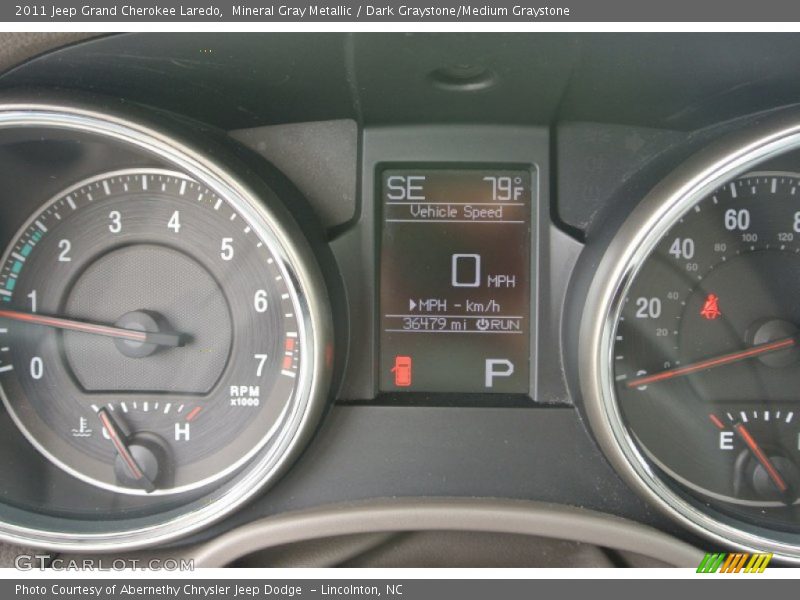 Mineral Gray Metallic / Dark Graystone/Medium Graystone 2011 Jeep Grand Cherokee Laredo